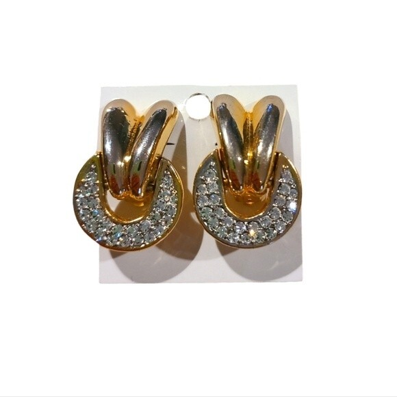 Vintage Jewelry - Vintage Door Knocker Clip-on Earrings